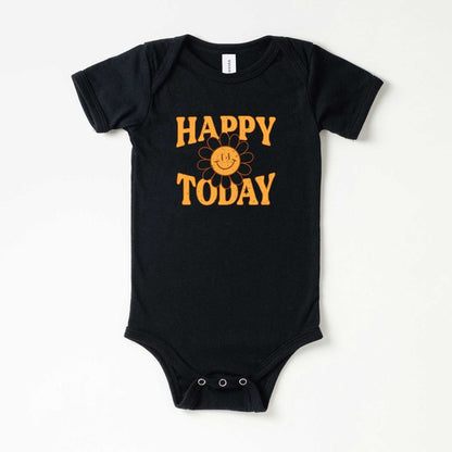 Happy Today Flower Baby Onesie