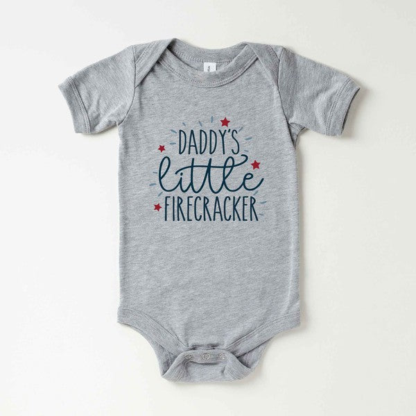 Daddy's Little Firecracker Baby Onesie