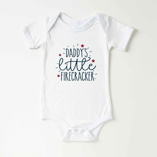 Daddy's Little Firecracker Baby Onesie