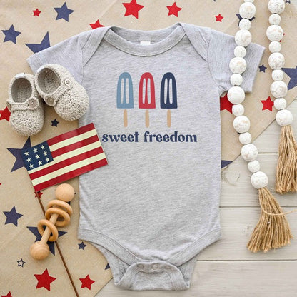 Sweet Freedom Popsicles Baby Onesie