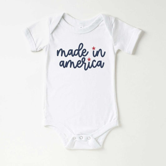 Made In America Stars Baby Onesie