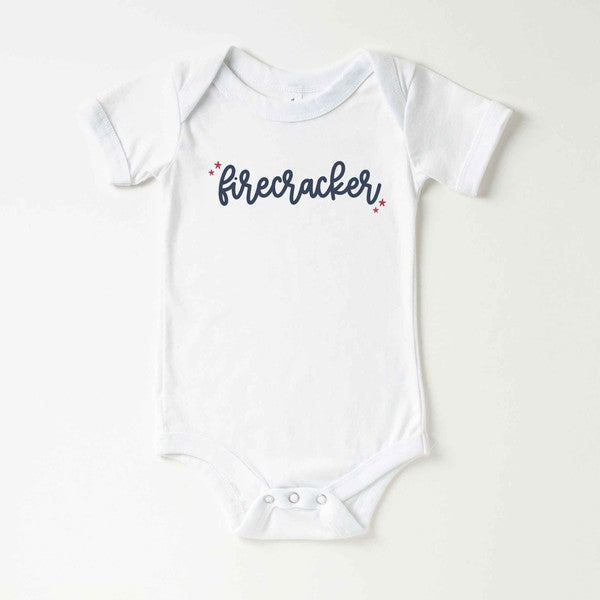 Firecracker Stars Baby Onesie