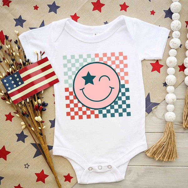 American Smile Baby Onesie