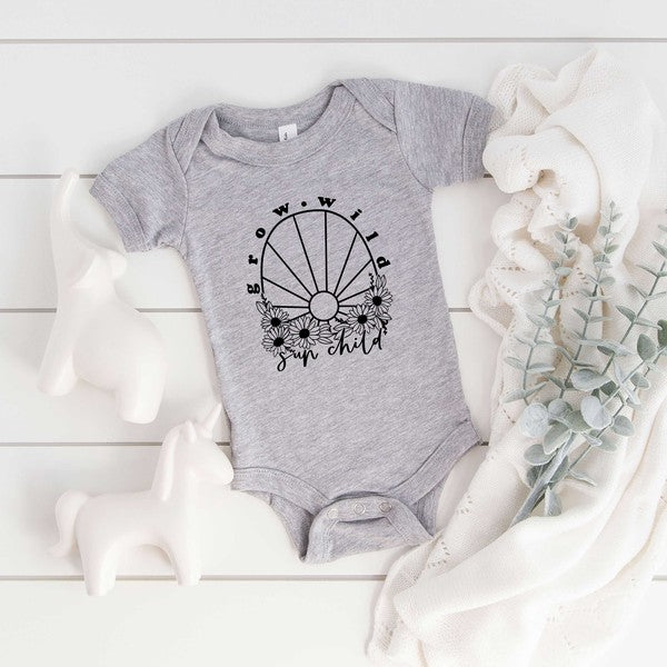 Grow Wild Sun Child Baby Onesie