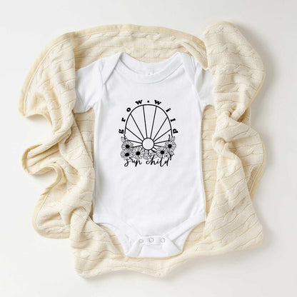 Grow Wild Sun Child Baby Onesie