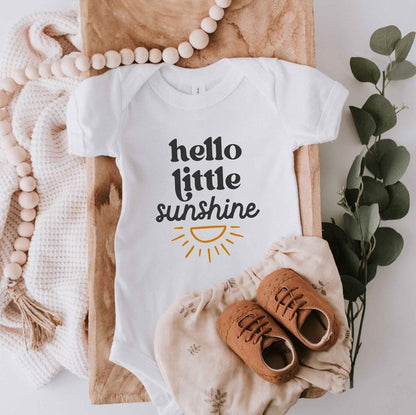 Hello Little Sunshine Baby Onesie