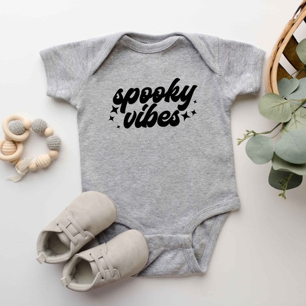 Spooky Vibes Stars Baby Onesie