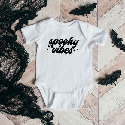 Spooky Vibes Stars Baby Onesie