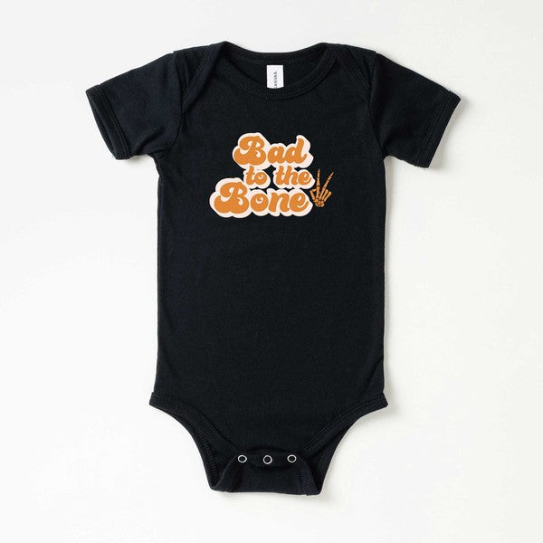 Bad To The Bone Hand Baby Onesie