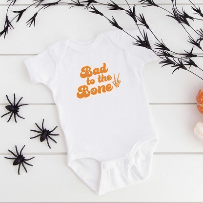 Bad To The Bone Hand Baby Onesie