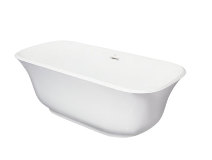 Acrylic Alcove Freestanding Soaking Bathtub