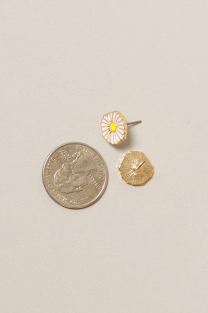 Daisy Signature Enamel Stud Earrings