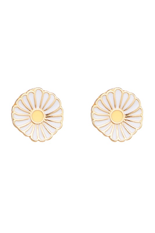 Daisy Signature Enamel Stud Earrings