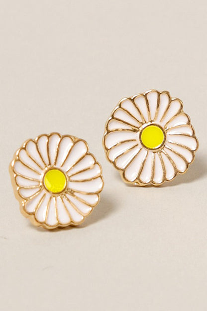 Daisy Signature Enamel Stud Earrings