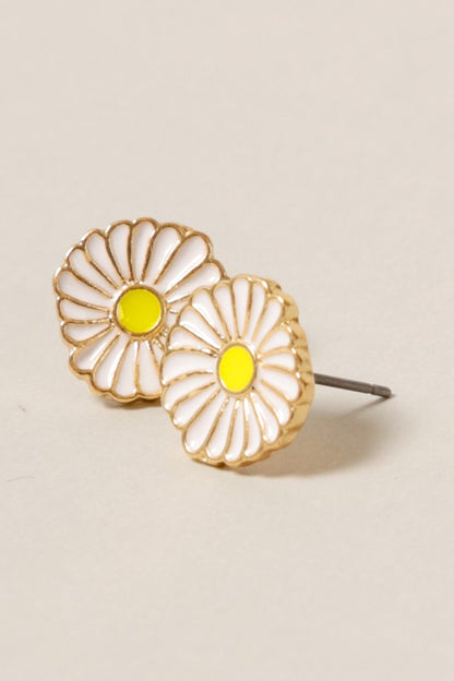 Daisy Signature Enamel Stud Earrings