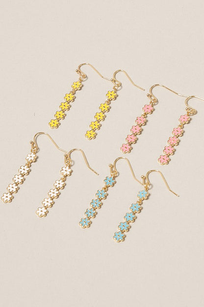 Daisy Flower String Drop Earrings