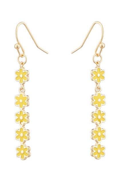 Daisy Flower String Drop Earrings