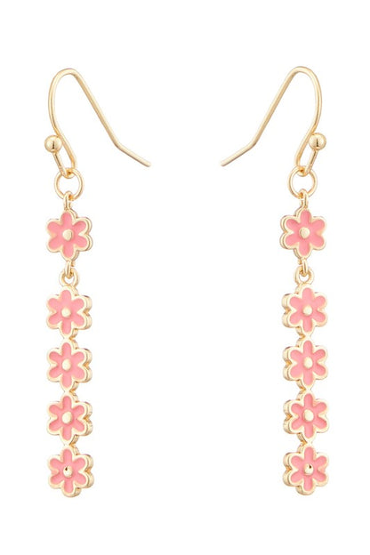 Daisy Flower String Drop Earrings