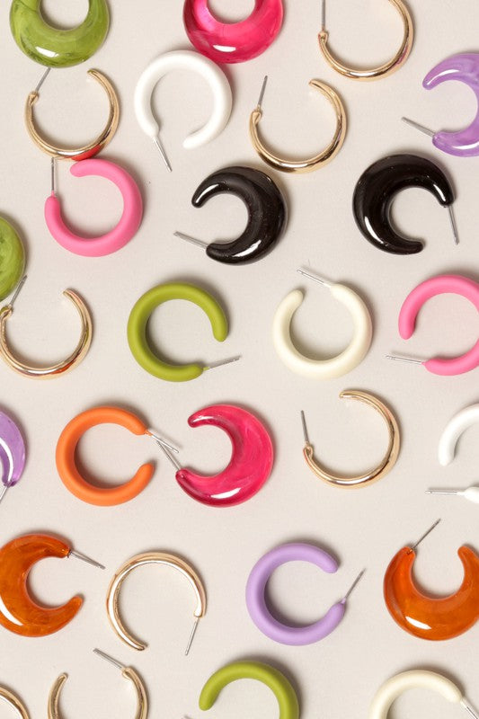 3 Pairs Minimalist Hoop Earrings