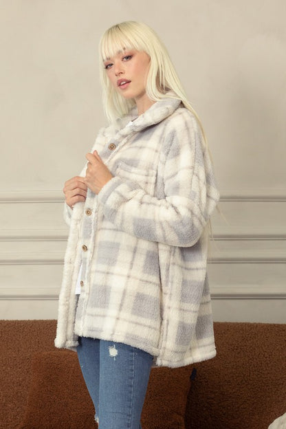 Fleece Plaid Shacket