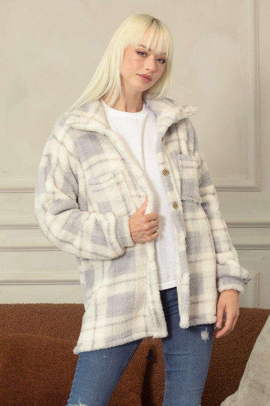 Fleece Plaid Shacket