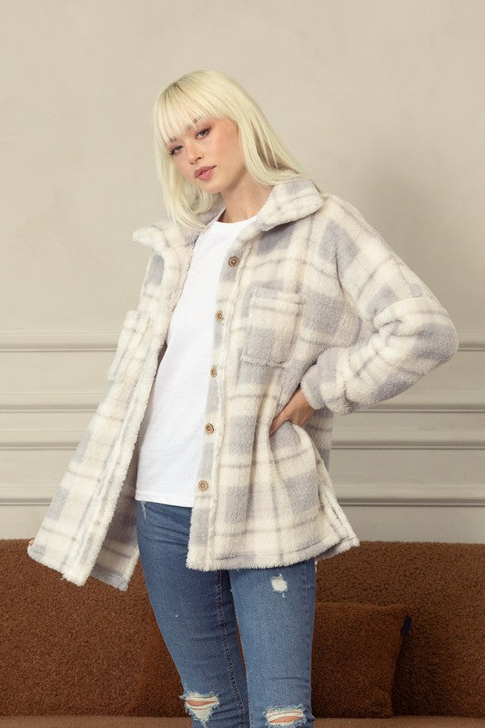 Fleece Plaid Shacket