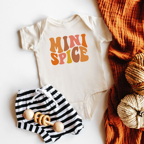 Mini Spice Wavy Colorful Baby Onesie