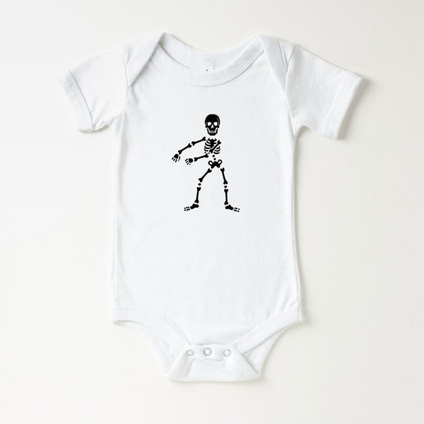 Flossing Skeleton Baby Onesie