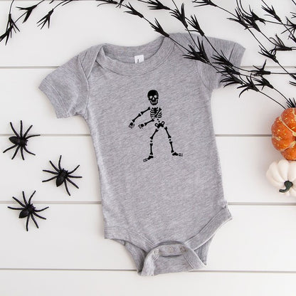 Flossing Skeleton Baby Onesie