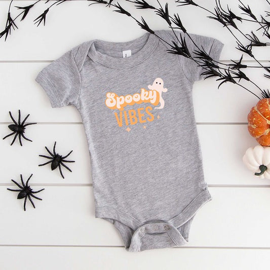 Spooky Vibes Colorful Baby Onesie