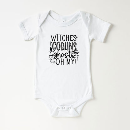 Witches Goblins Ghosts Baby Onesie