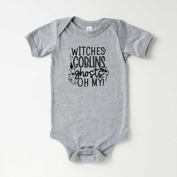 Witches Goblins Ghosts Baby Onesie