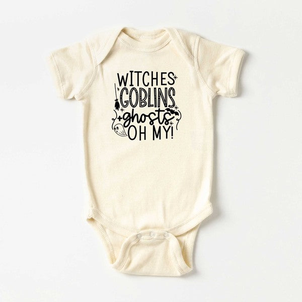 Witches Goblins Ghosts Baby Onesie