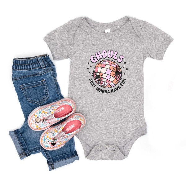 Ghouls Disco Ball Baby Onesie