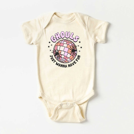 Ghouls Disco Ball Baby Onesie