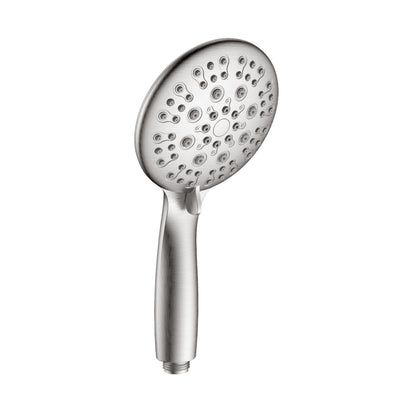 Large Amount of water Multi Function Dual Shower Head - Shower System with 4." Rain Showerhead, 6-Function Hand Shower, Under the water, Brushed Nickel