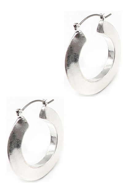 Vintage Gold/Silver Plated Hoop Drop Earrings