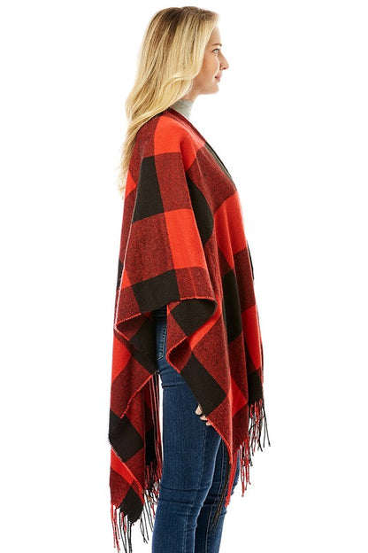 Women's Buffalo Plaid Ruana