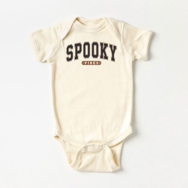 Varsity Spooky Vibes Baby Onesie