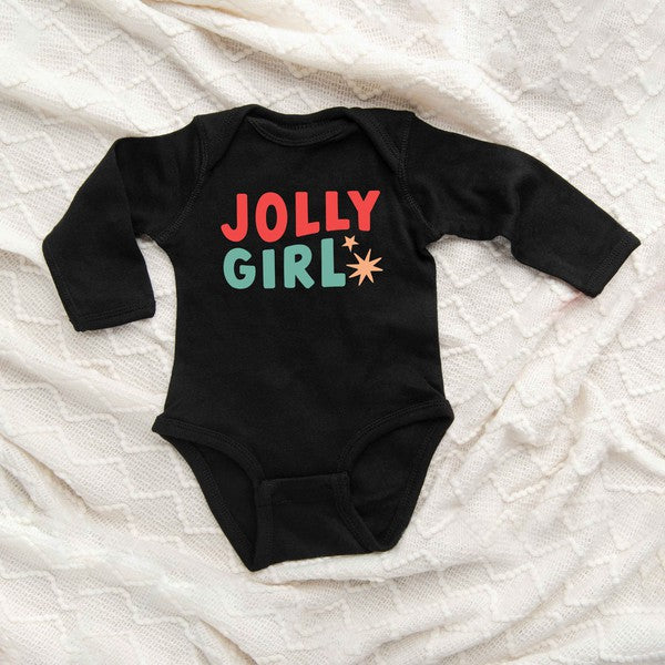 Jolly Girl Star Long Sleeve Onesie