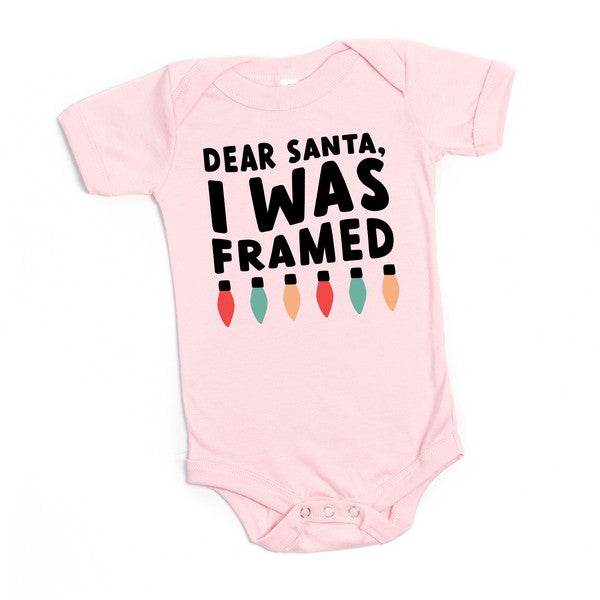 I Was Framed Lights Baby Onesie