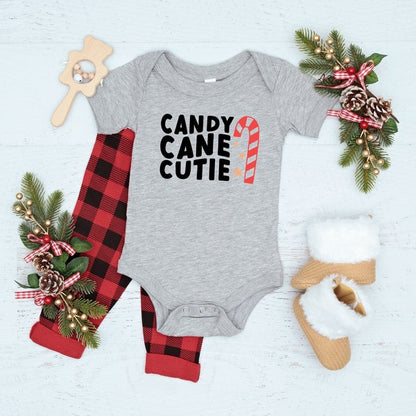 Candy Cane Cutie Baby Onesie