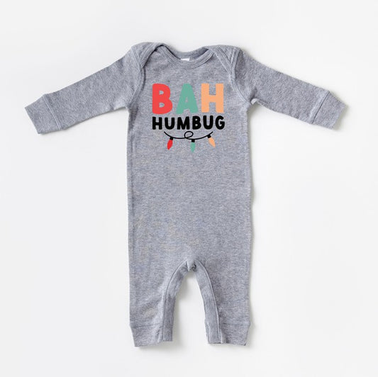 Bah Humbug Lights Baby Romper