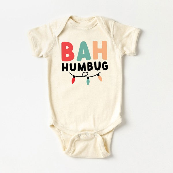 Bah Humbug Lights Baby Onesie