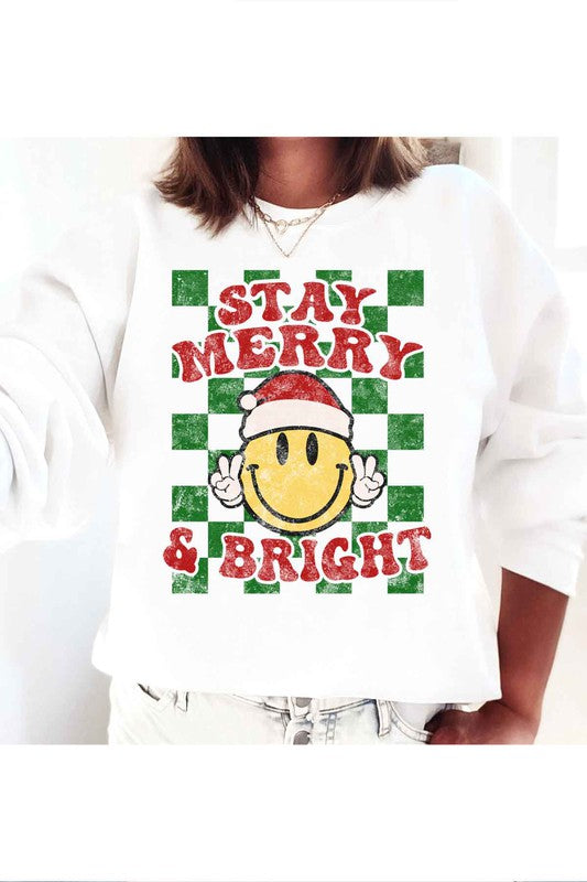 TODDLER SIZE MERRY BRIGHT CHRISTMAS SWEATSHIRT