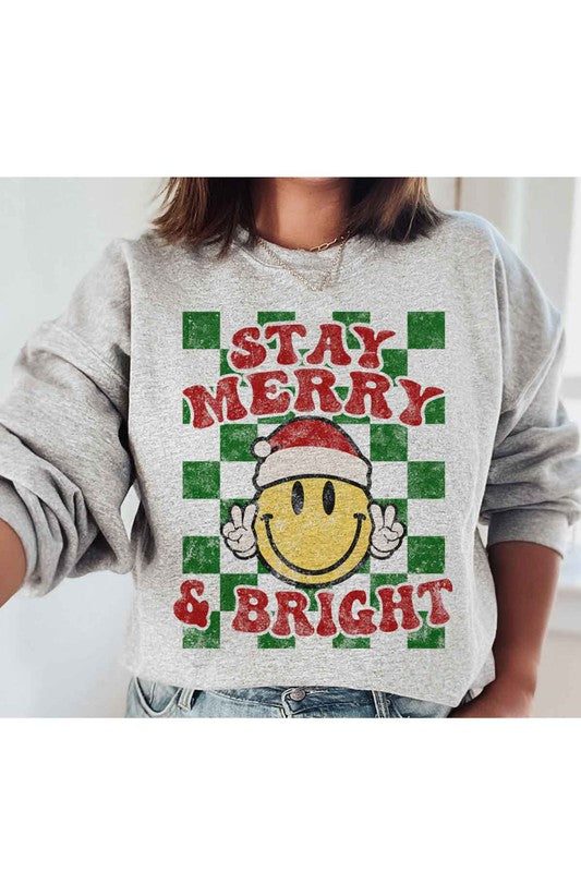 TODDLER SIZE MERRY BRIGHT CHRISTMAS SWEATSHIRT