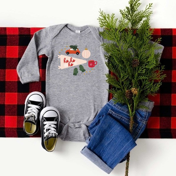 All About Christmas Long Sleeve Onesie