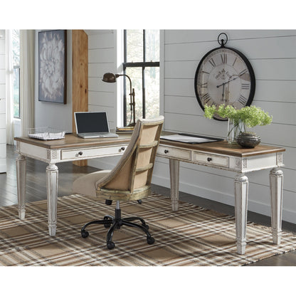 Ashley Realyn 2-Piece Casual Home Office Desk H743H1