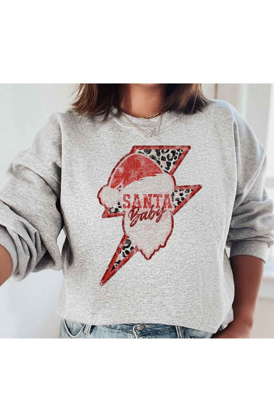 TODDLER SIZE SANTA BABY CHRISTMAS SWEATSHIRT