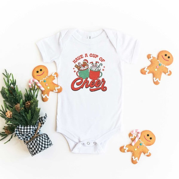 Retro Cup Of Cheer Baby Onesie